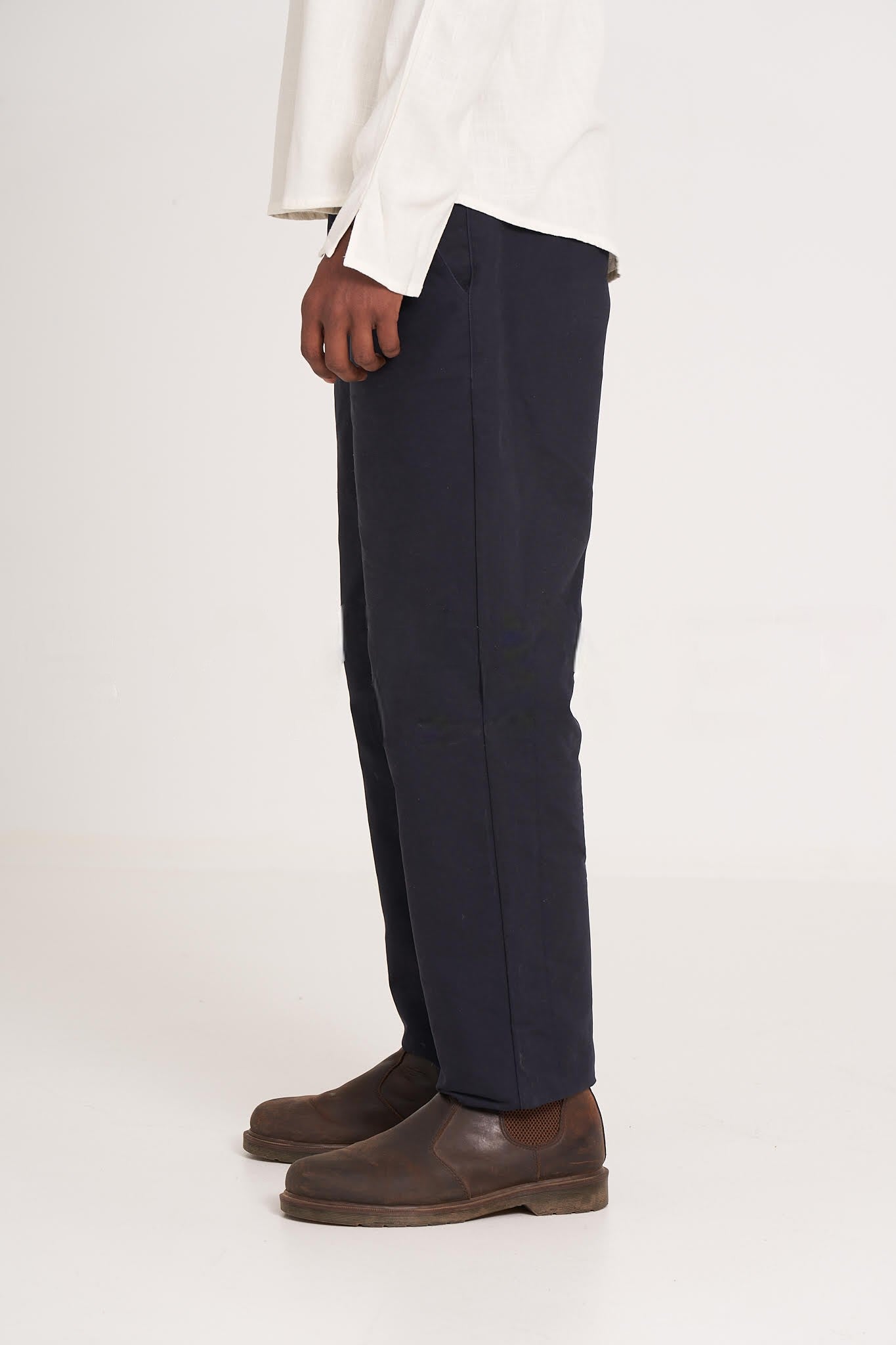 Navy Blue Chino Trousers